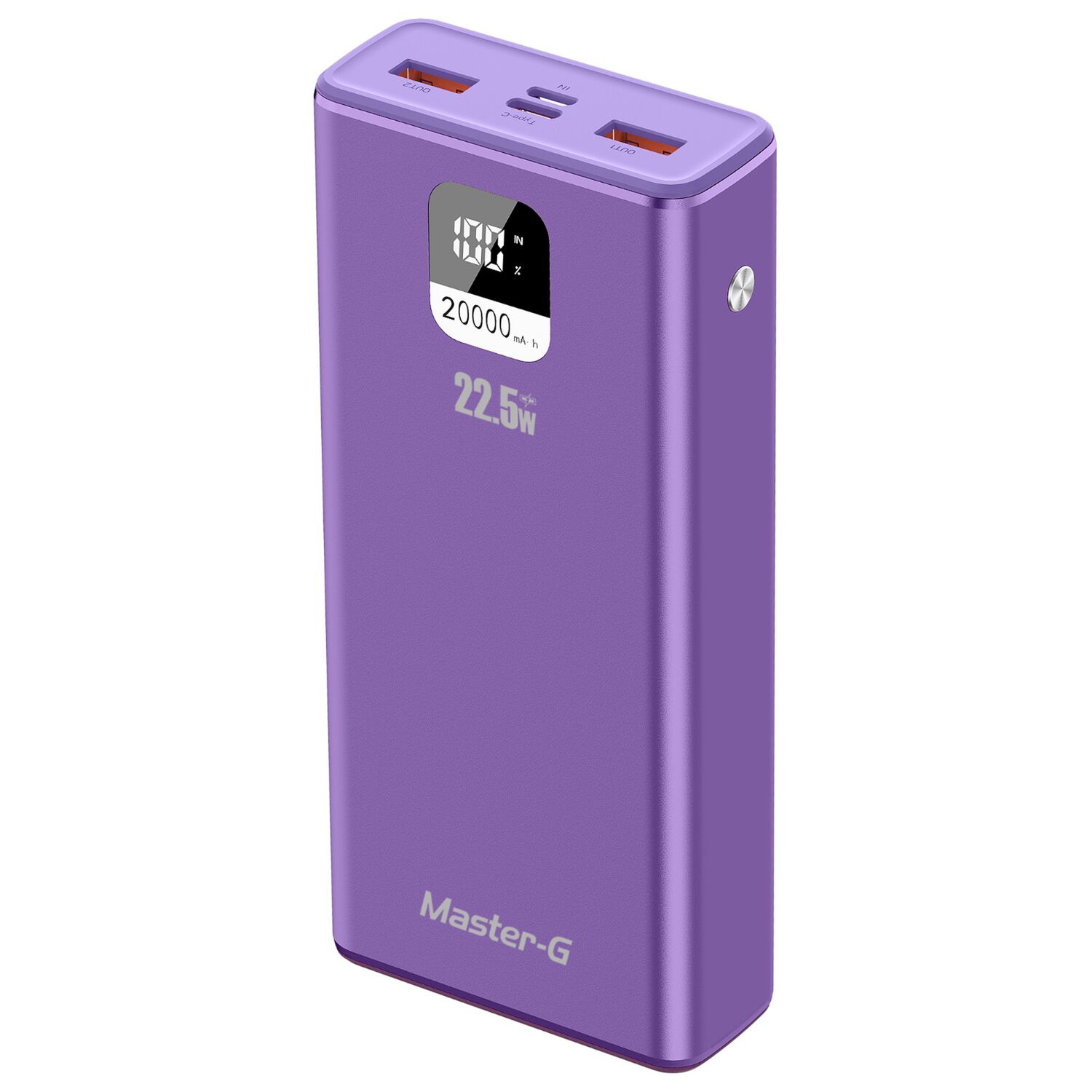 Bater&iacute;a Externa Power Bank 20000 Mah 22.5w Ucp20mpd Morada image number 0.0